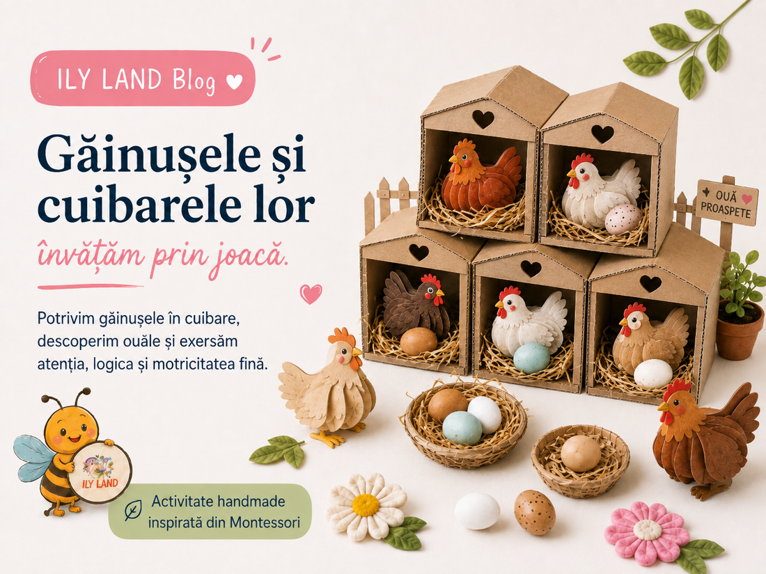 Găinușele și cuibarele lor – activitate handmade.