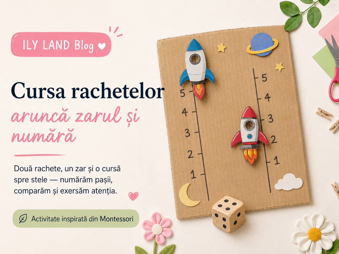 Cursa rachetelor – aruncă zarul și numără