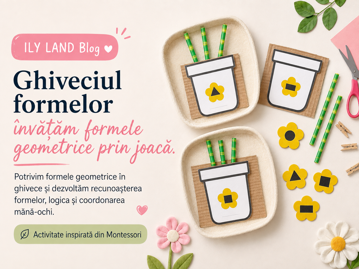 Ghiveciul formelor – învățăm formele geometrice prin joacă.